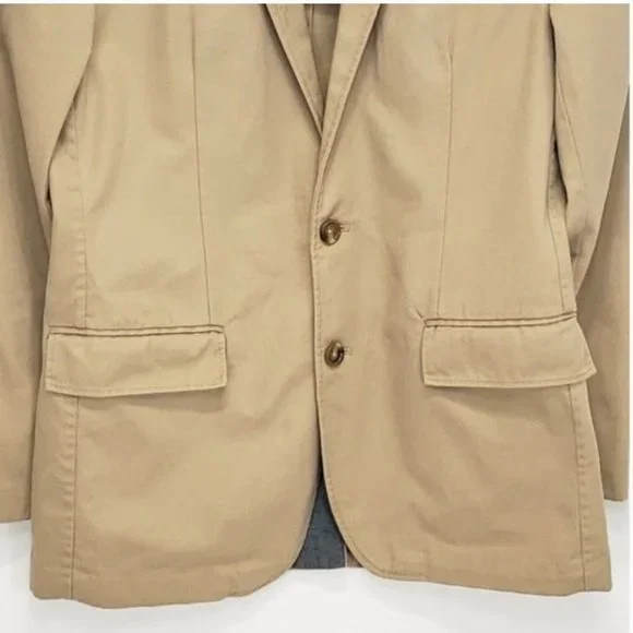 J.Crew Unconstructed Ludlow Sport Coat Tan Cotton Blazer.